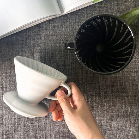 Taza de cerámica con filtro para café V60