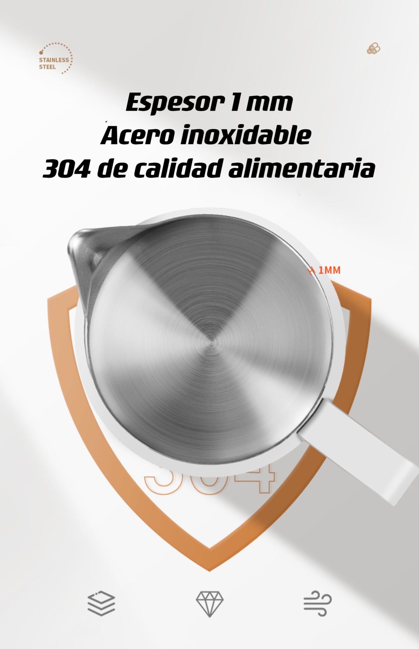 Jarra de leche para arte latte