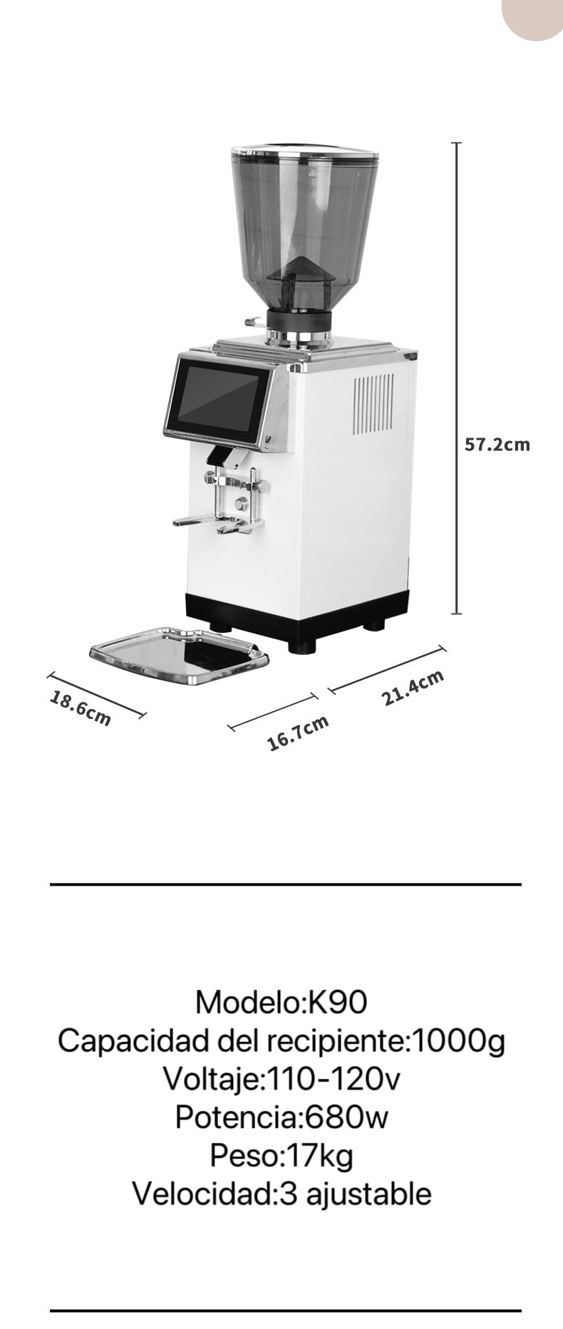 Molinillo profesional para café espresso K90