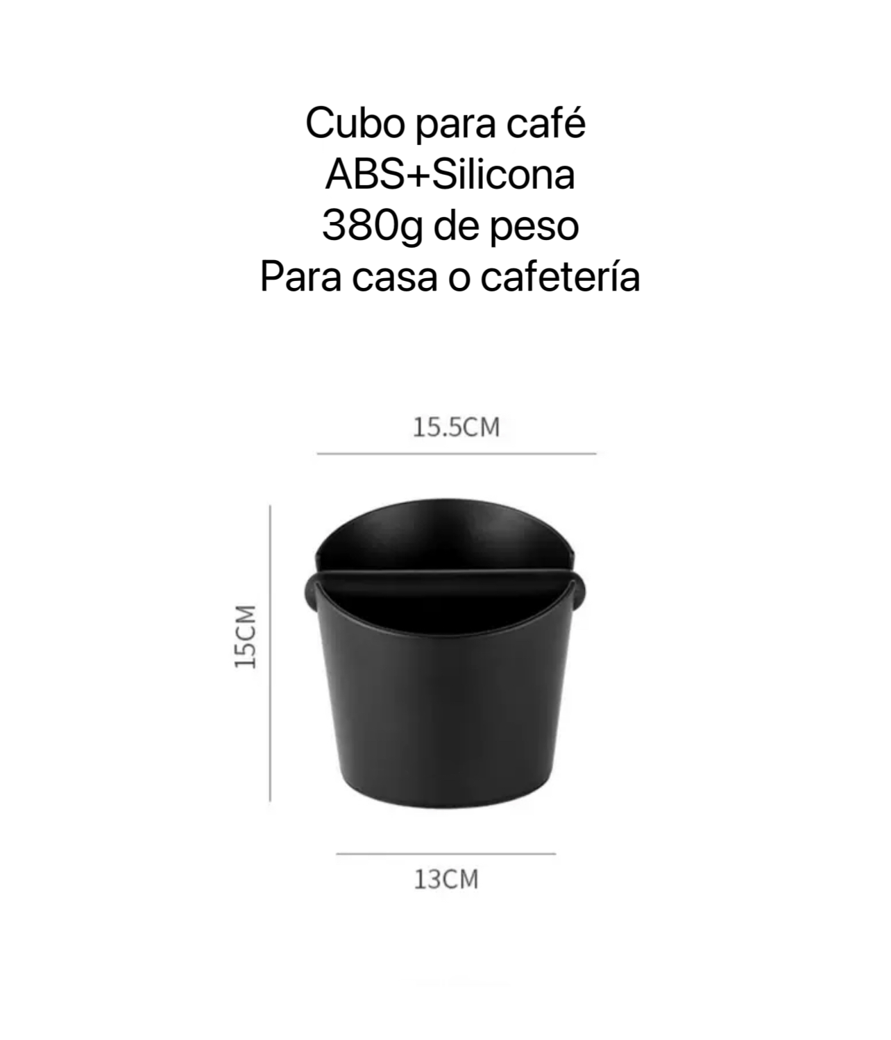 Cubo de mesa para posos de café