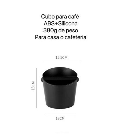 Cubo de mesa para posos de café