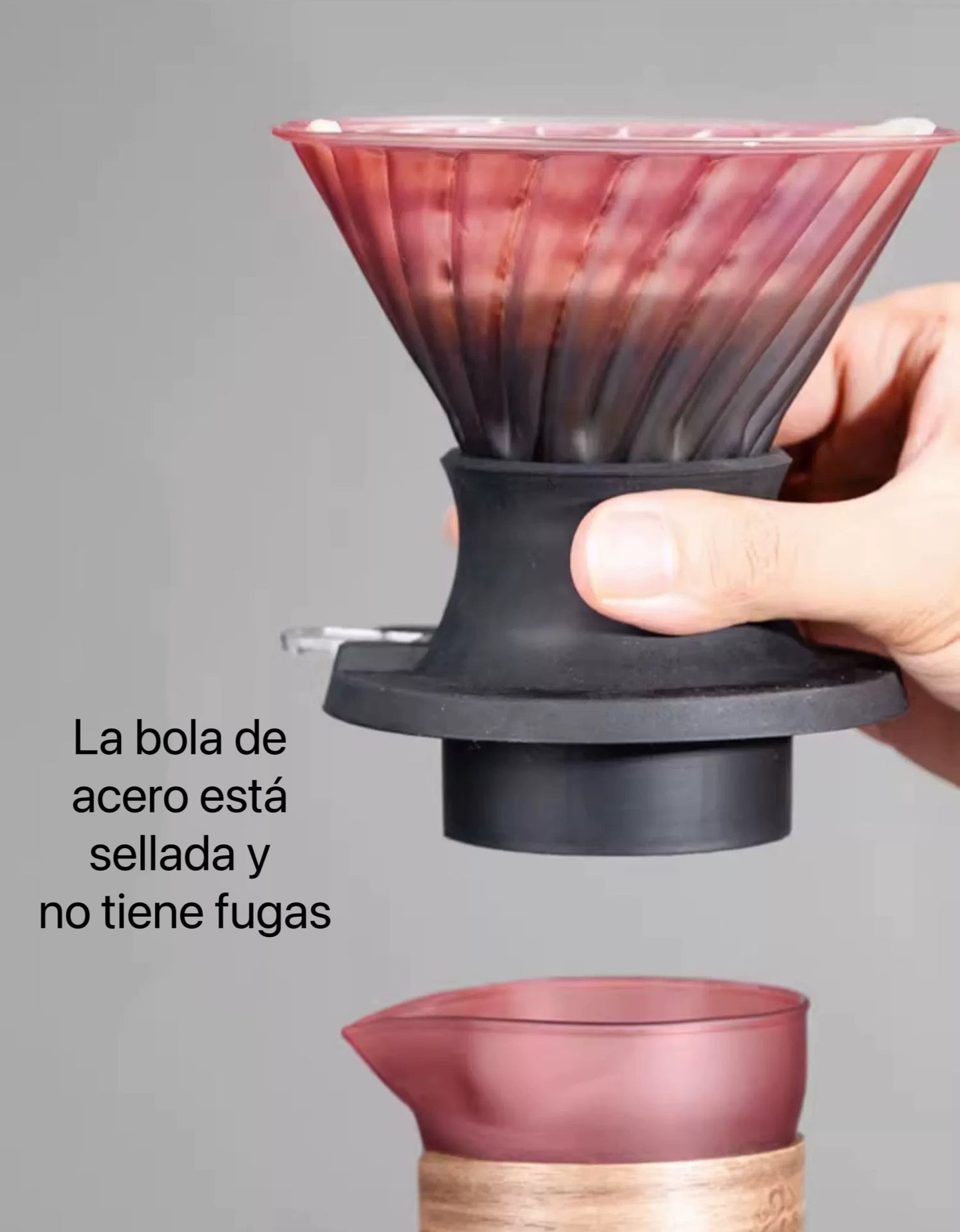 Filtro de Café V60 de Vidrio con Interruptor