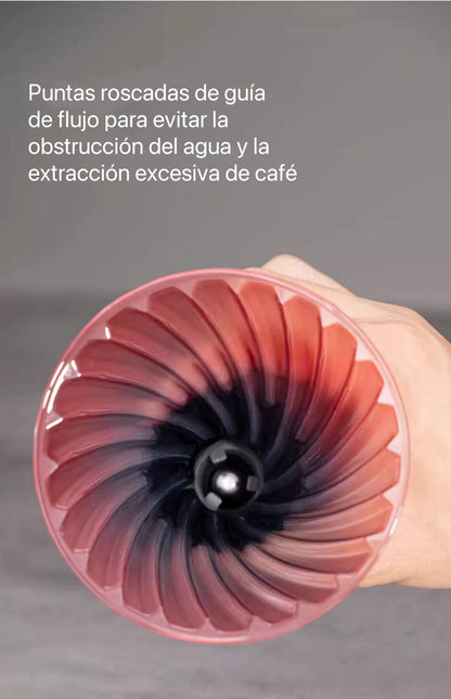 Filtro de Café V60 de Vidrio con Interruptor