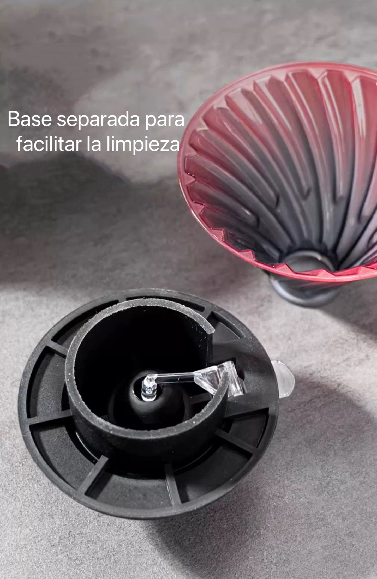 Filtro de Café V60 de Vidrio con Interruptor