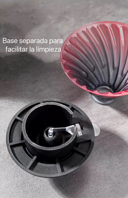 Filtro de Café V60 de Vidrio con Interruptor