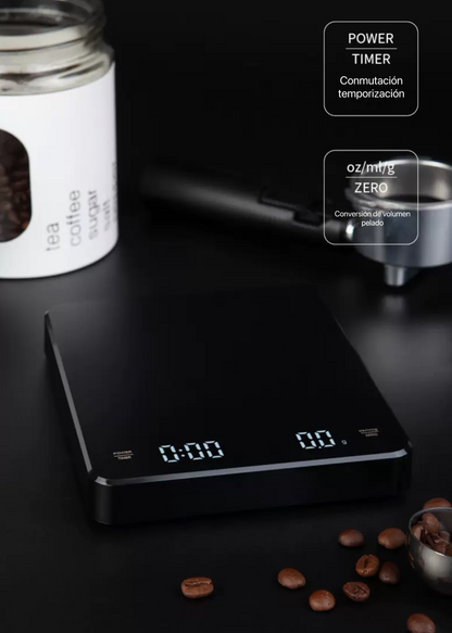 Balanza Electrónica Cuadrada para Café