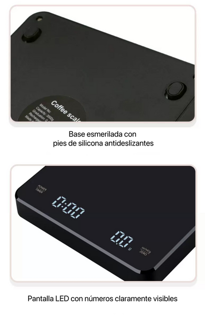 Balanza Electrónica Cuadrada para Café
