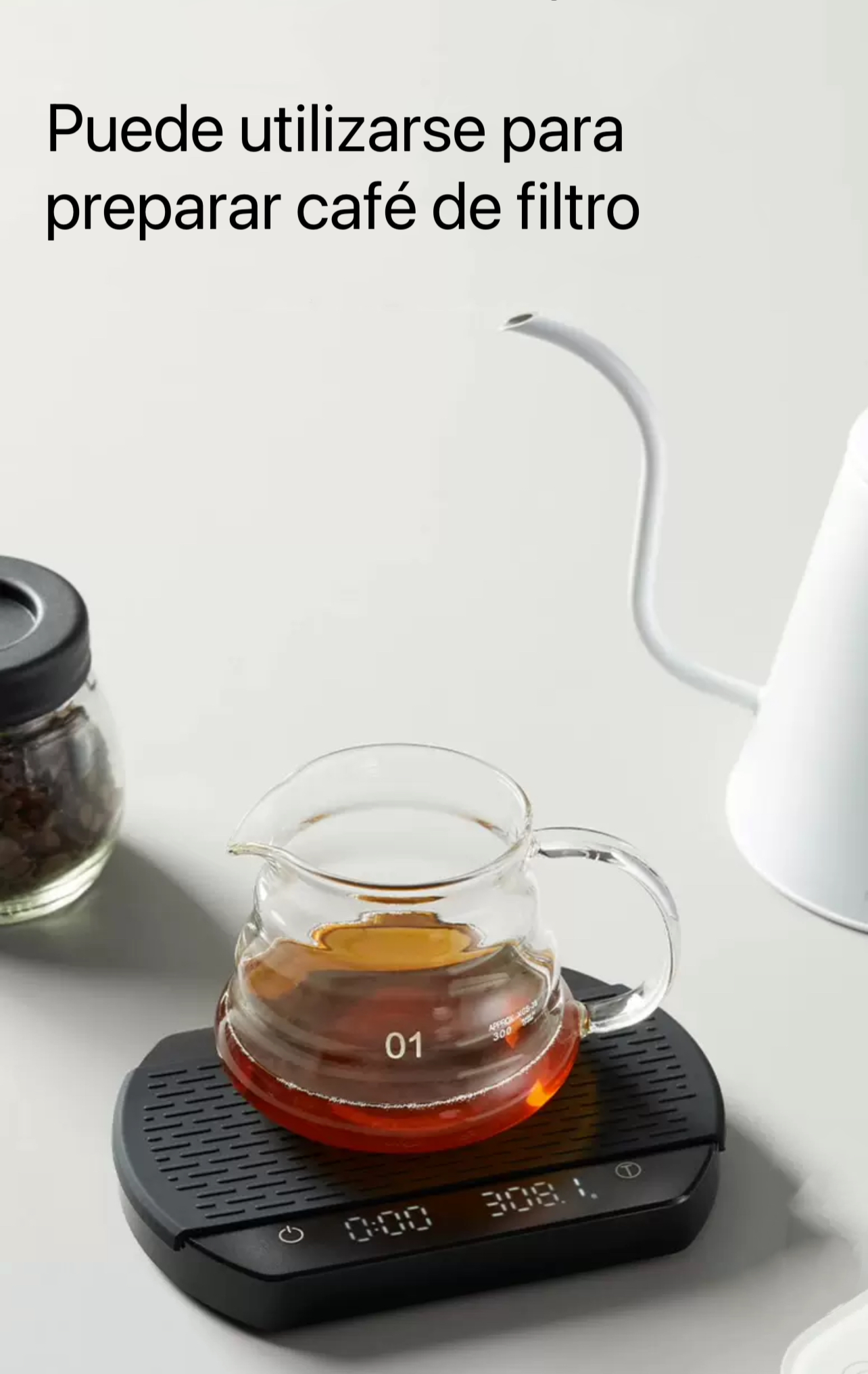 Balanza Electrónica Ovalada para Café