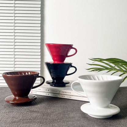 Taza de cerámica con filtro para café V60