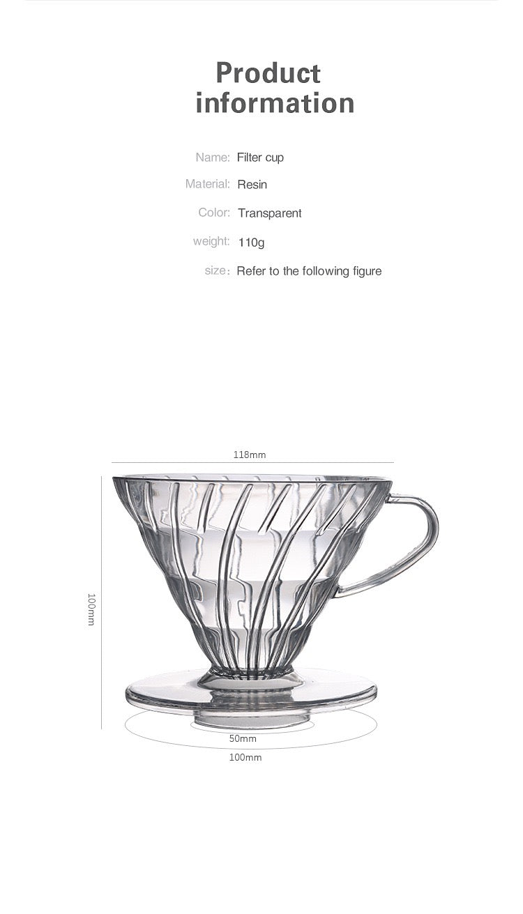 Filtro de Café V60 de Resina