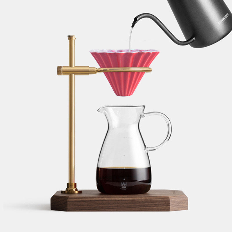 Taza con filtro de café de origami
