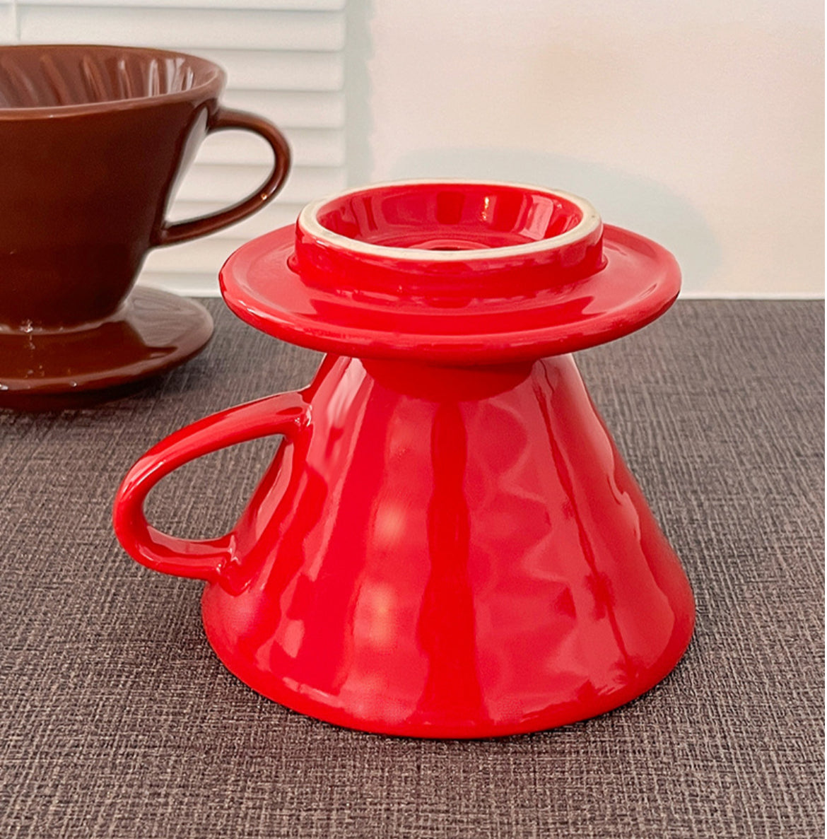 Taza de cerámica con filtro para café V60