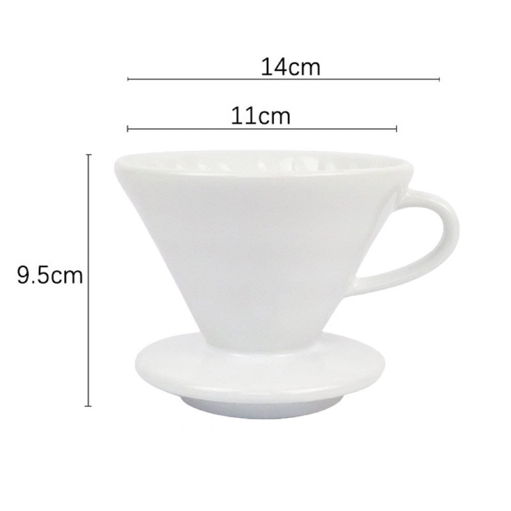 Taza de cerámica con filtro para café V60