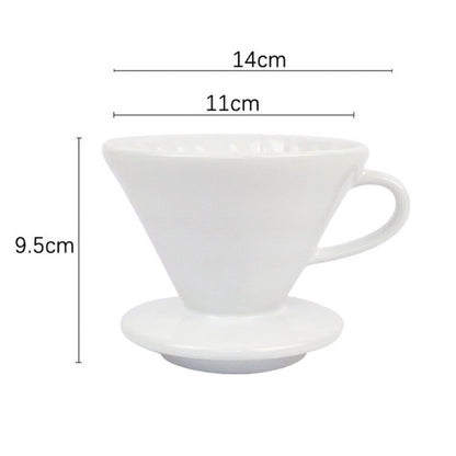 Taza de cerámica con filtro para café V60