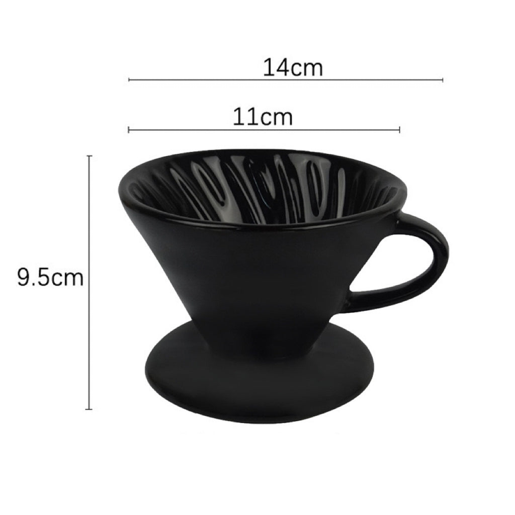 Taza de cerámica con filtro para café V60
