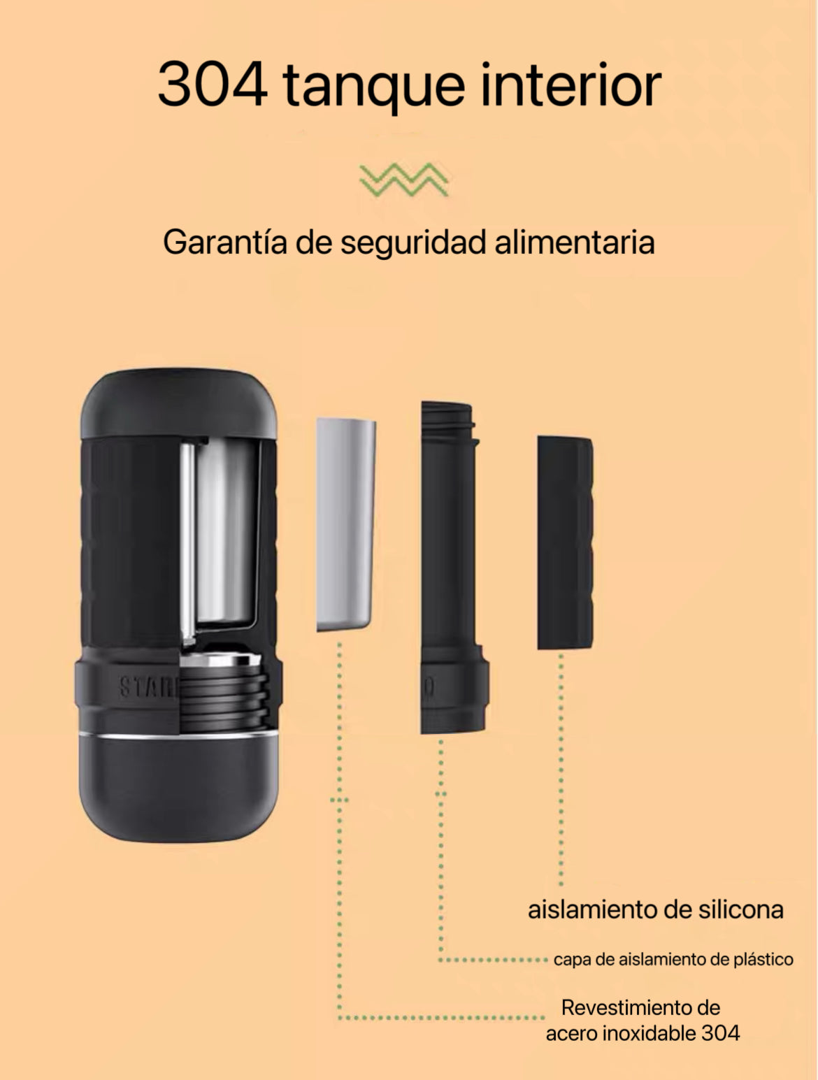 STARESSO 3 Cafetera prensada a mano