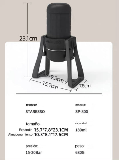 STARESSO 3 Cafetera prensada a mano