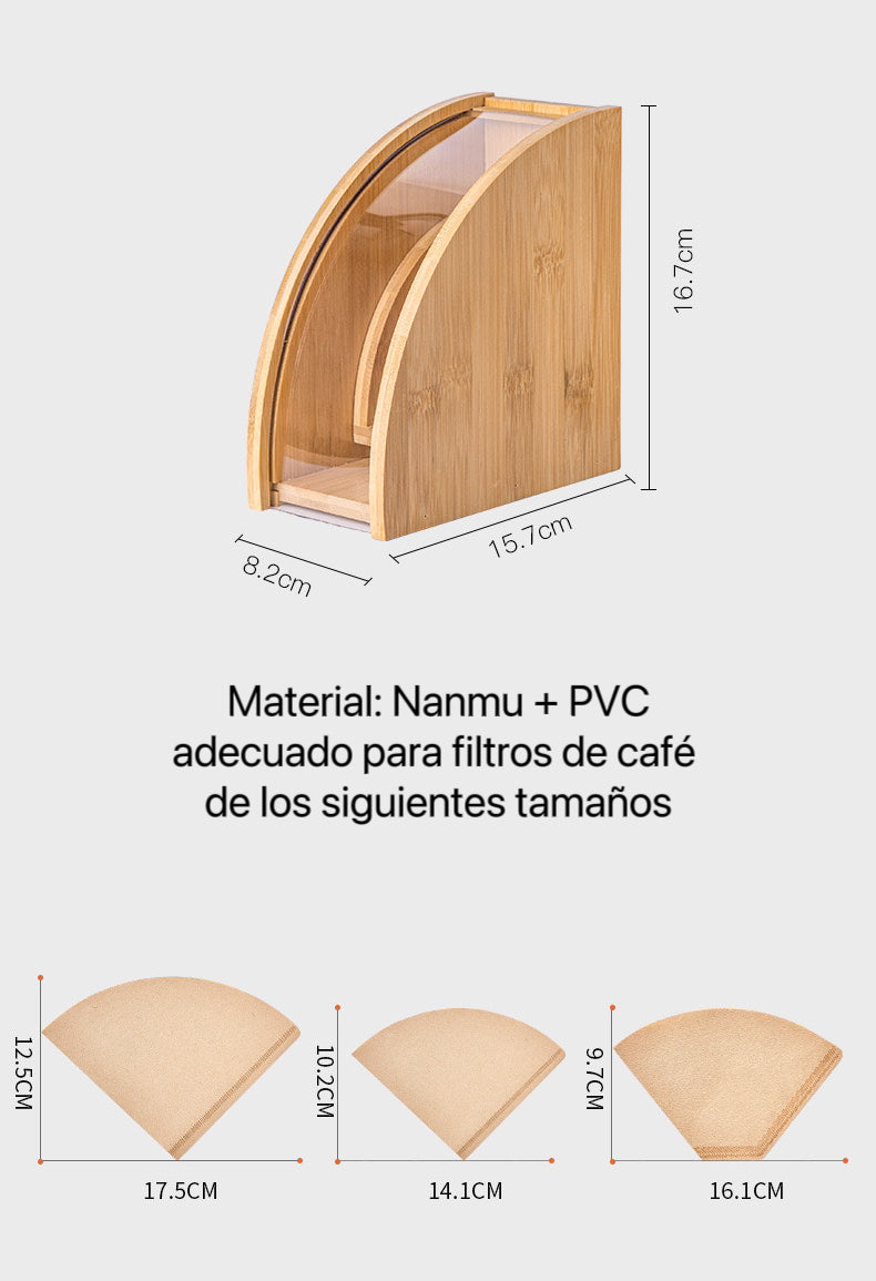 Portafiltro de café antipolvo