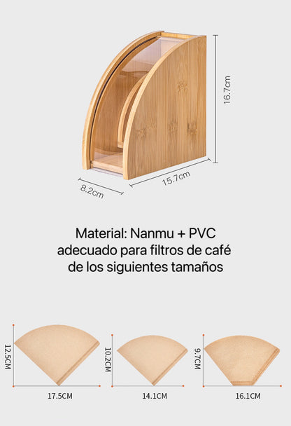 Portafiltro de café antipolvo