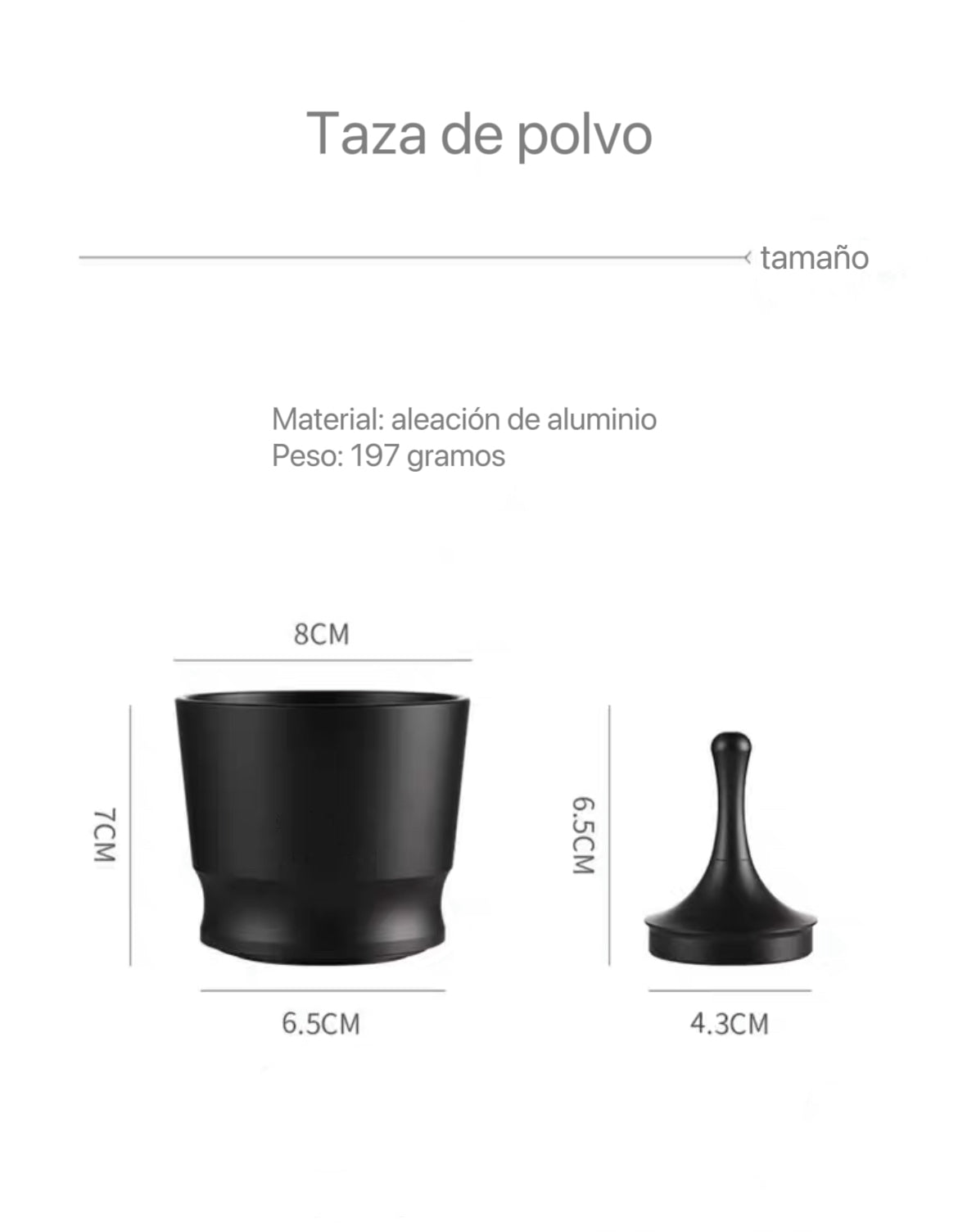 Taza de Recogida de Café de Aluminio