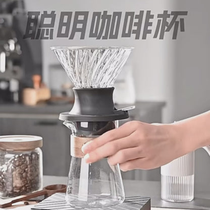 Filtro de Café V60 de Vidrio con Interruptor