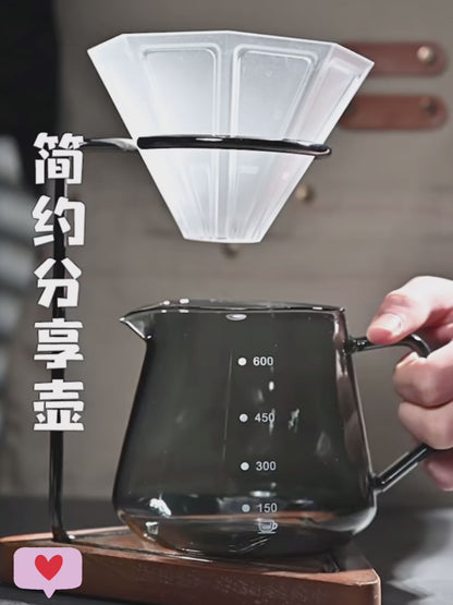 Jarra de Vidrio de Borosilicato para Compartir Café
